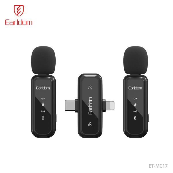 Earldom Collar Clip 2 in 1 Wireless Microphone