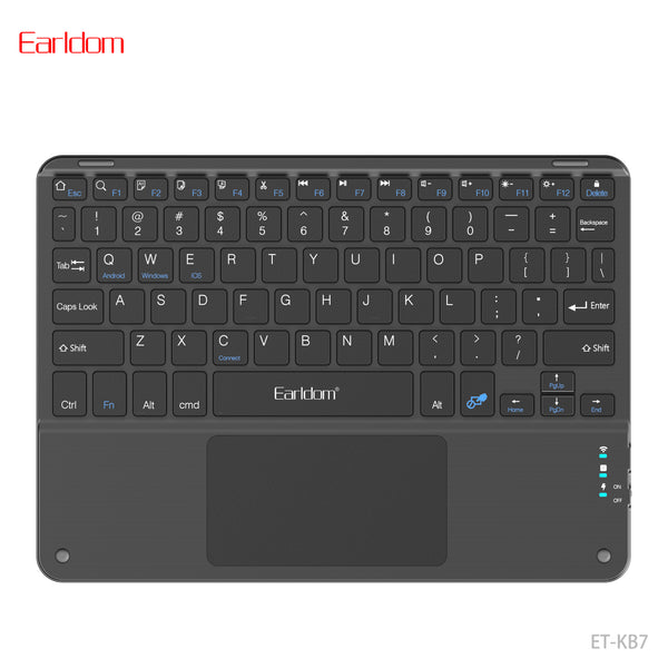 Earldom 81 Keys Wireless Keyboard with Touchpad